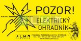 Výstražná cedulka "Pozor elektrický ohradník"